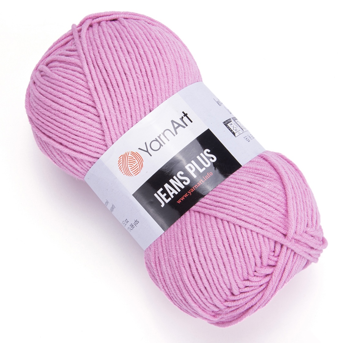 Пряжа Jeans Plus 20 Розовый Yarnart 