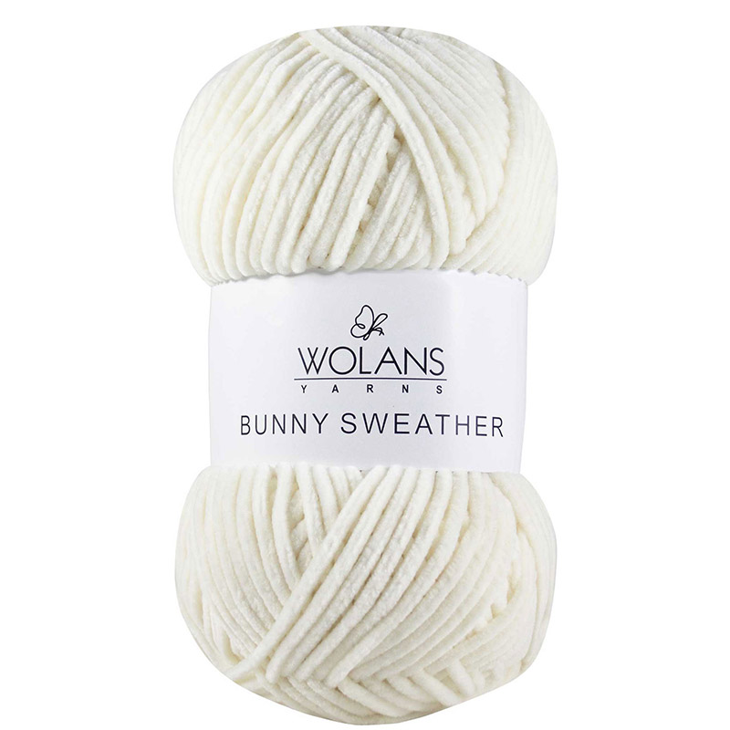 Пряжа Bunny Sweather 30002 Кремовый Wolans 