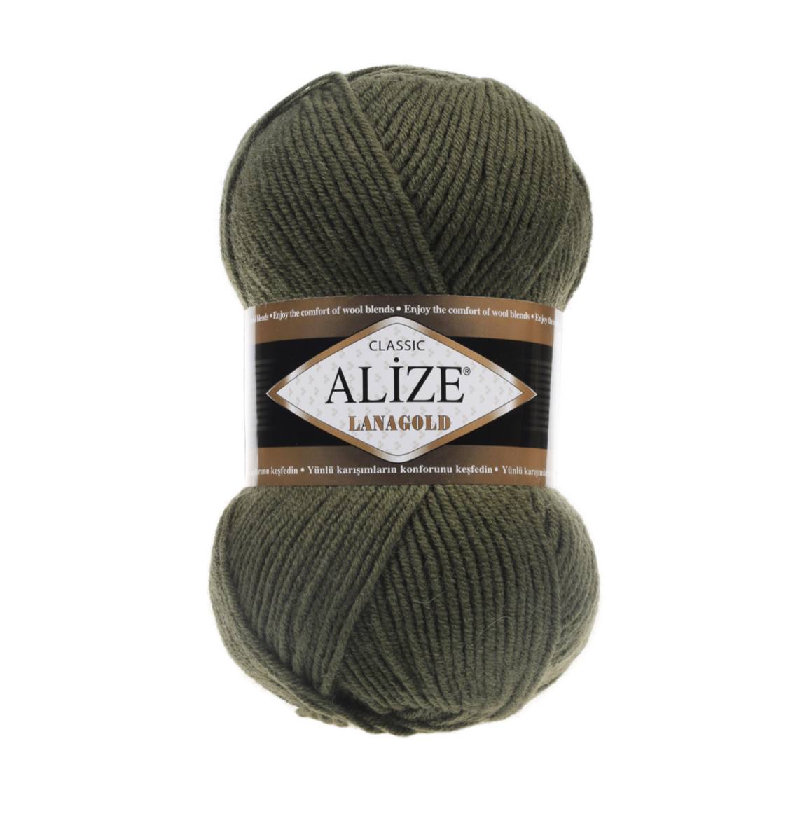 Пряжа LanaGold 29 Хаки Alize 