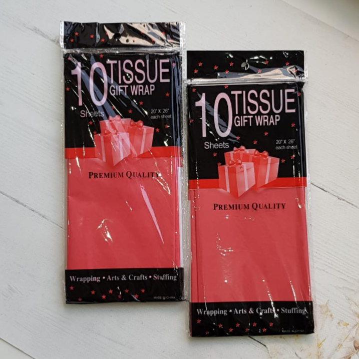 Бумага Тишью Красный