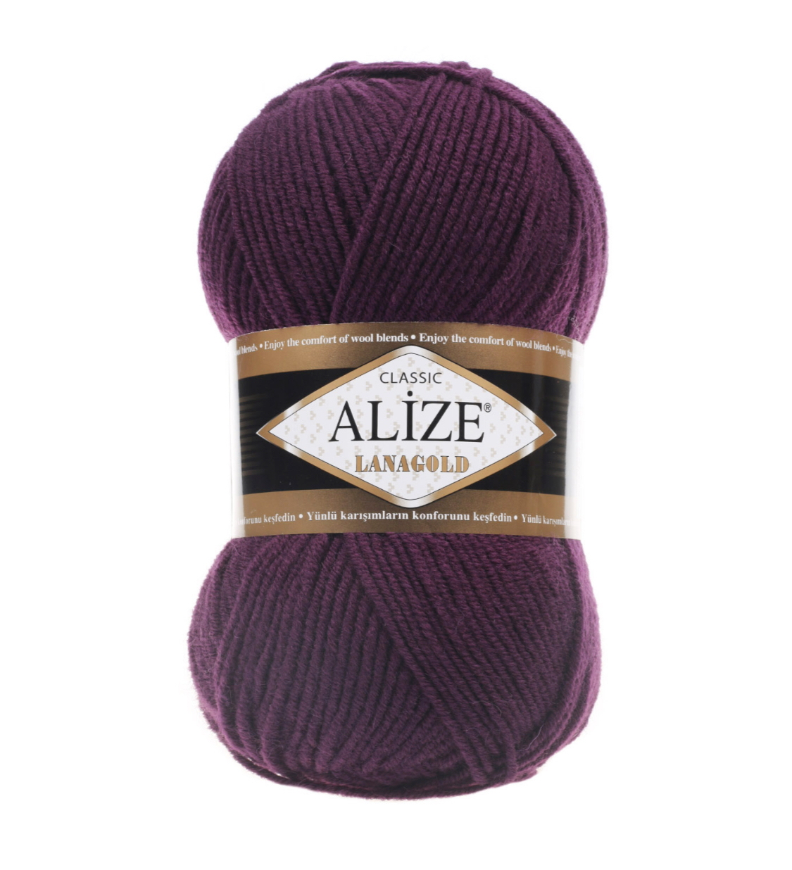 Пряжа LanaGold 111 Сливовый Alize 