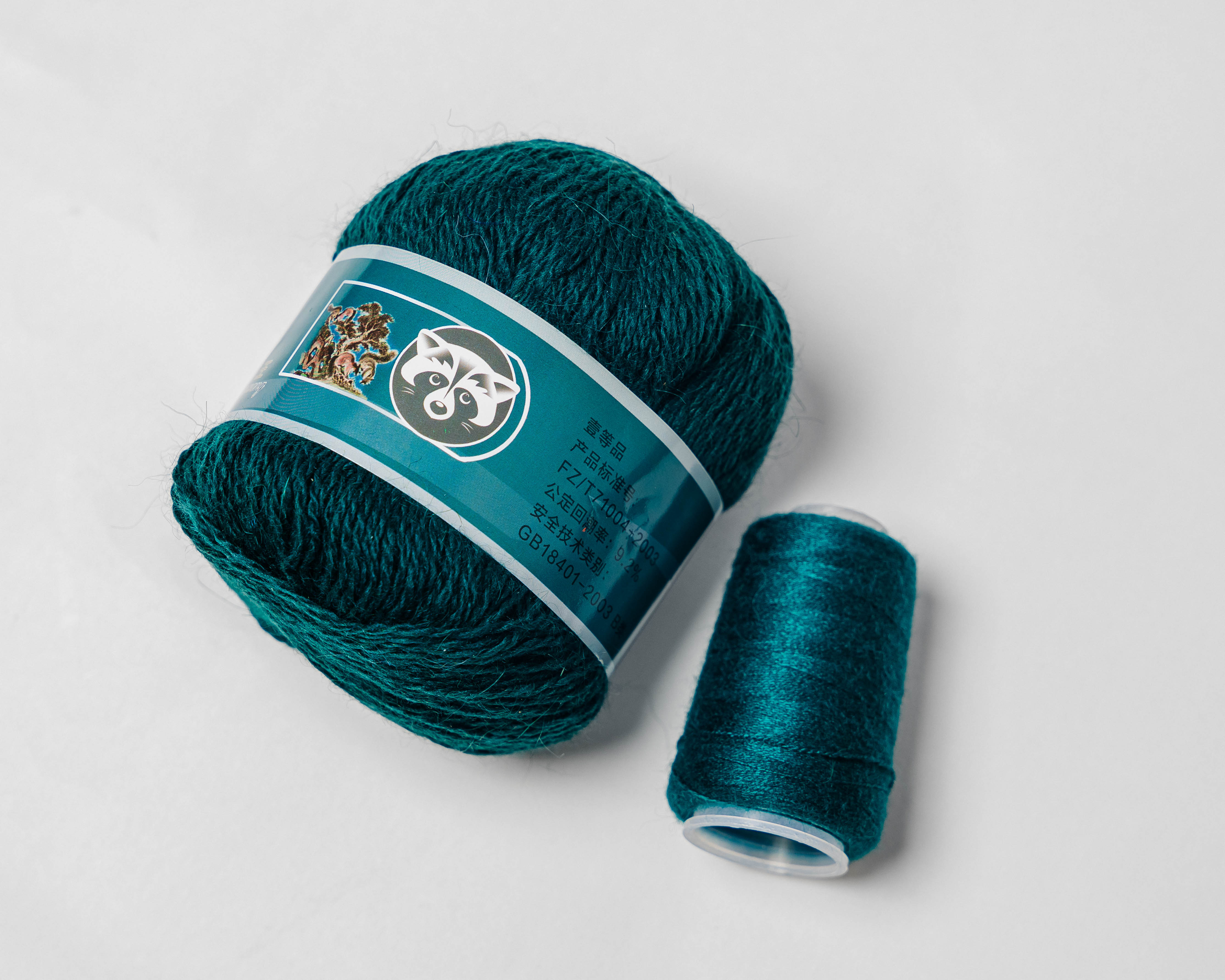 Пряжа Пух норки 805 Темно-зеленый ПУХ НОРКИ 