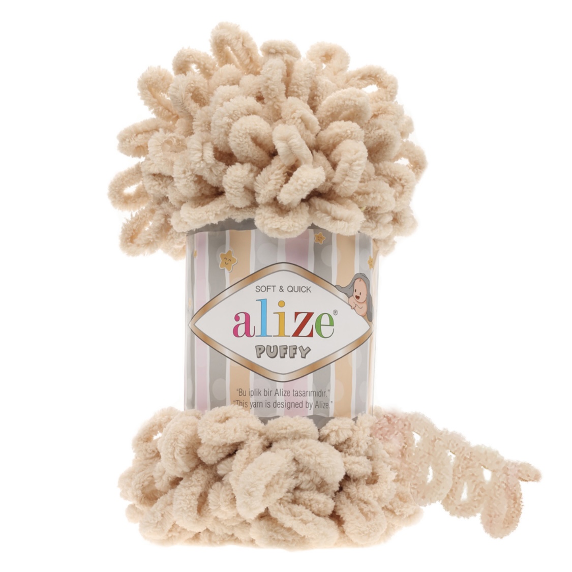 Пряжа Puffy 310 Медовый Alize 