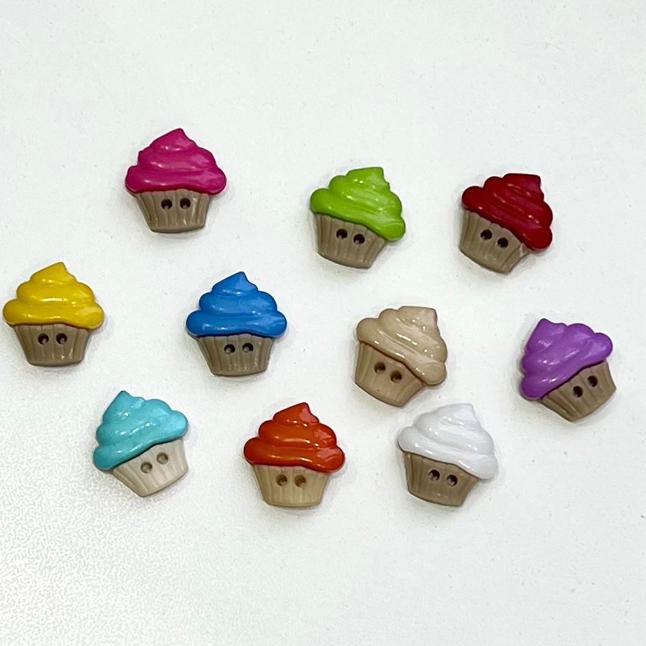 Пуговицы "Капкейк" микс