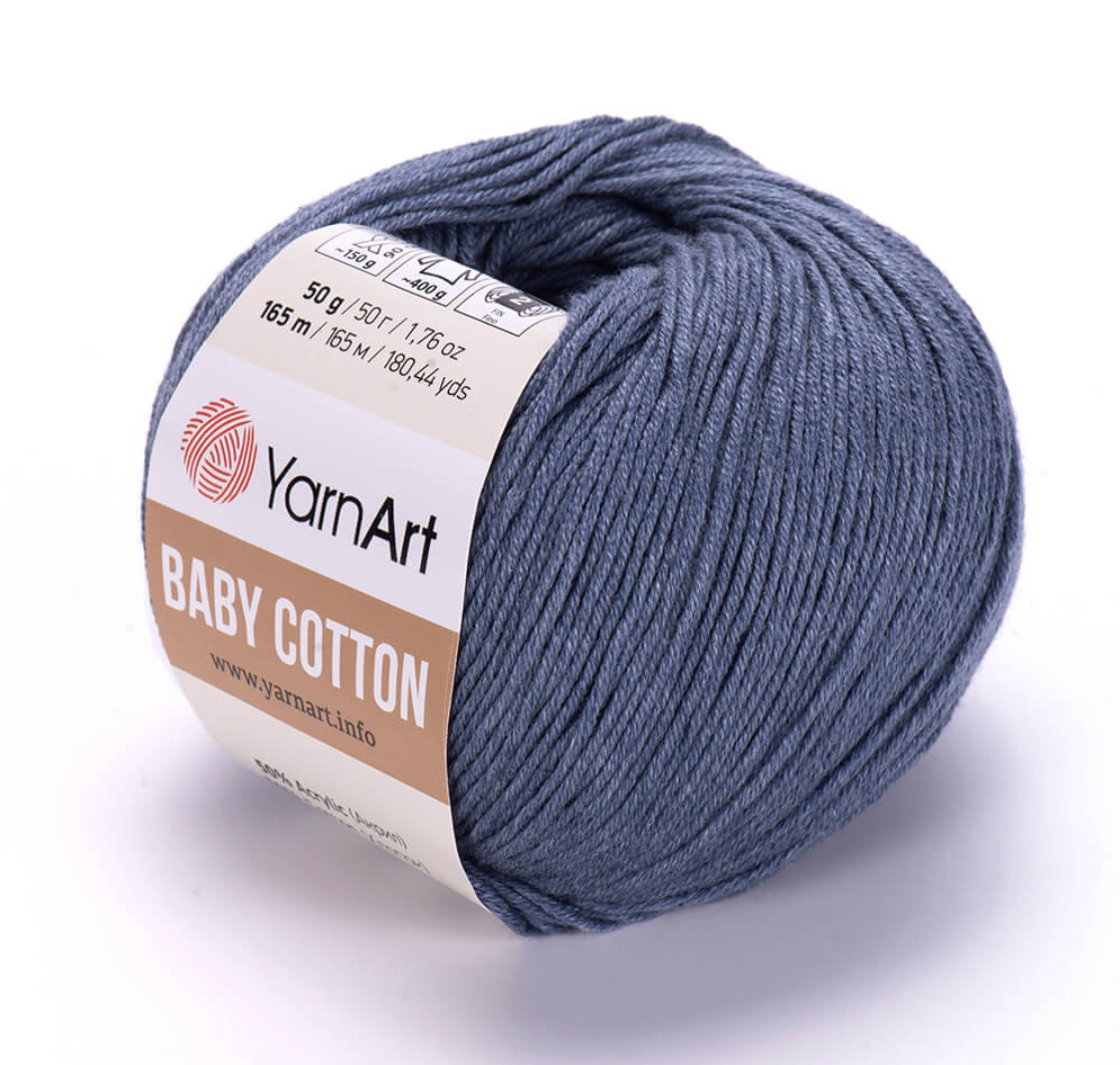Пряжа Baby Cotton 453 Металик Yarnart 