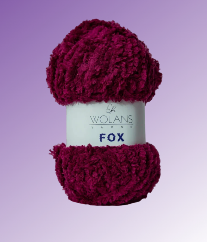 Пряжа Fox 66 Баклажановый Wolans 
