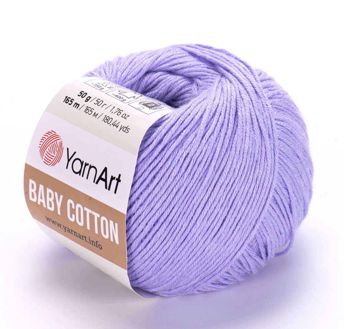 Пряжа Baby Cotton 417 колокольчик Yarnart 