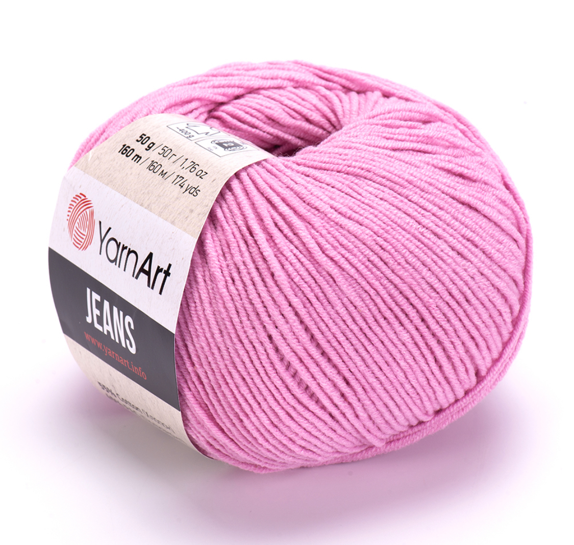 Пряжа Jeans 20 Розовый Yarnart 