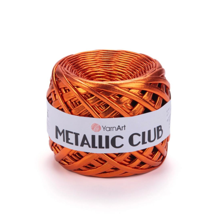 Пряжа Metallic club 8107 Кирпичный меланж Yarnart 