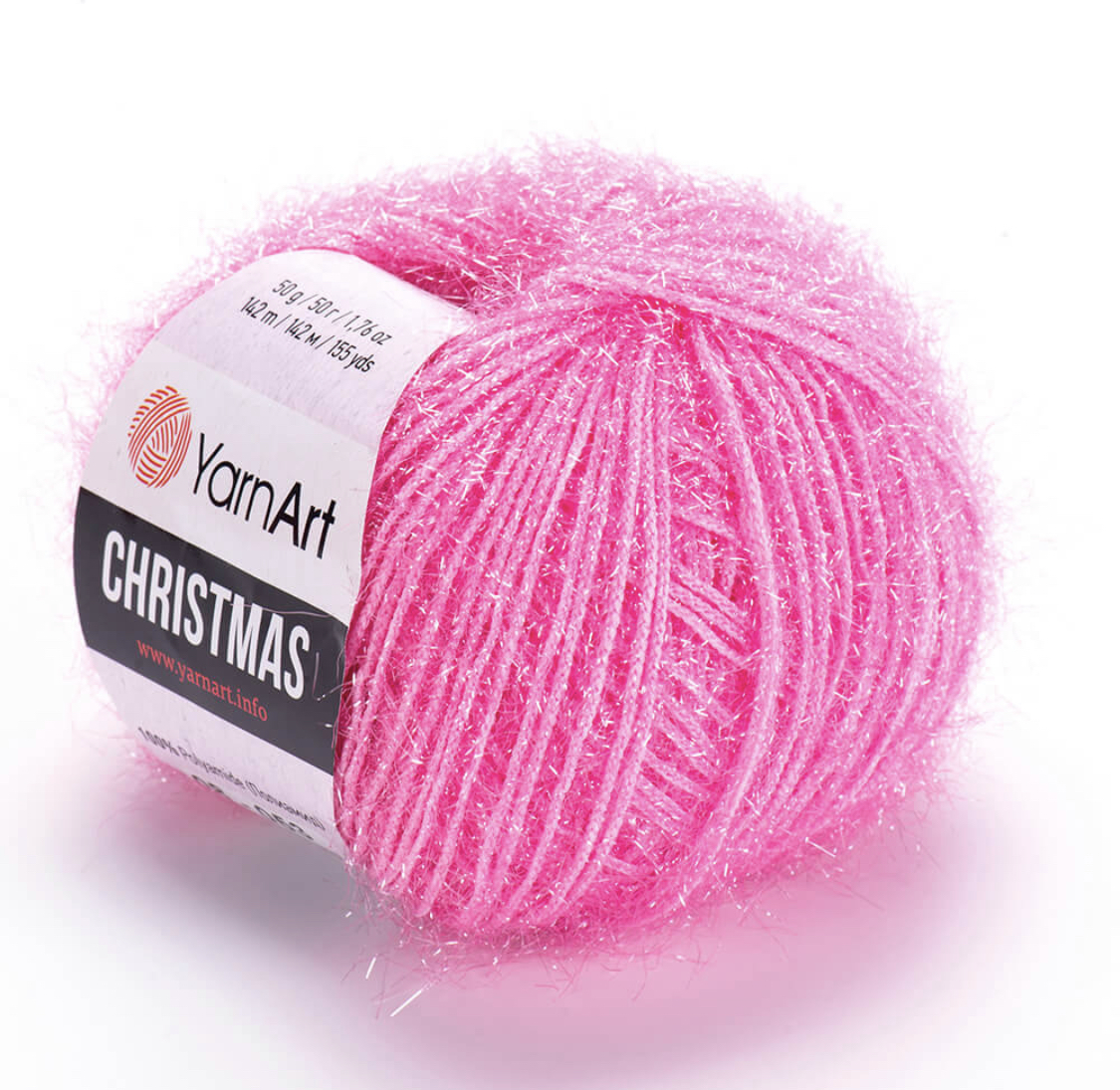 Пряжа Christmas 08 Розовый Yarnart 