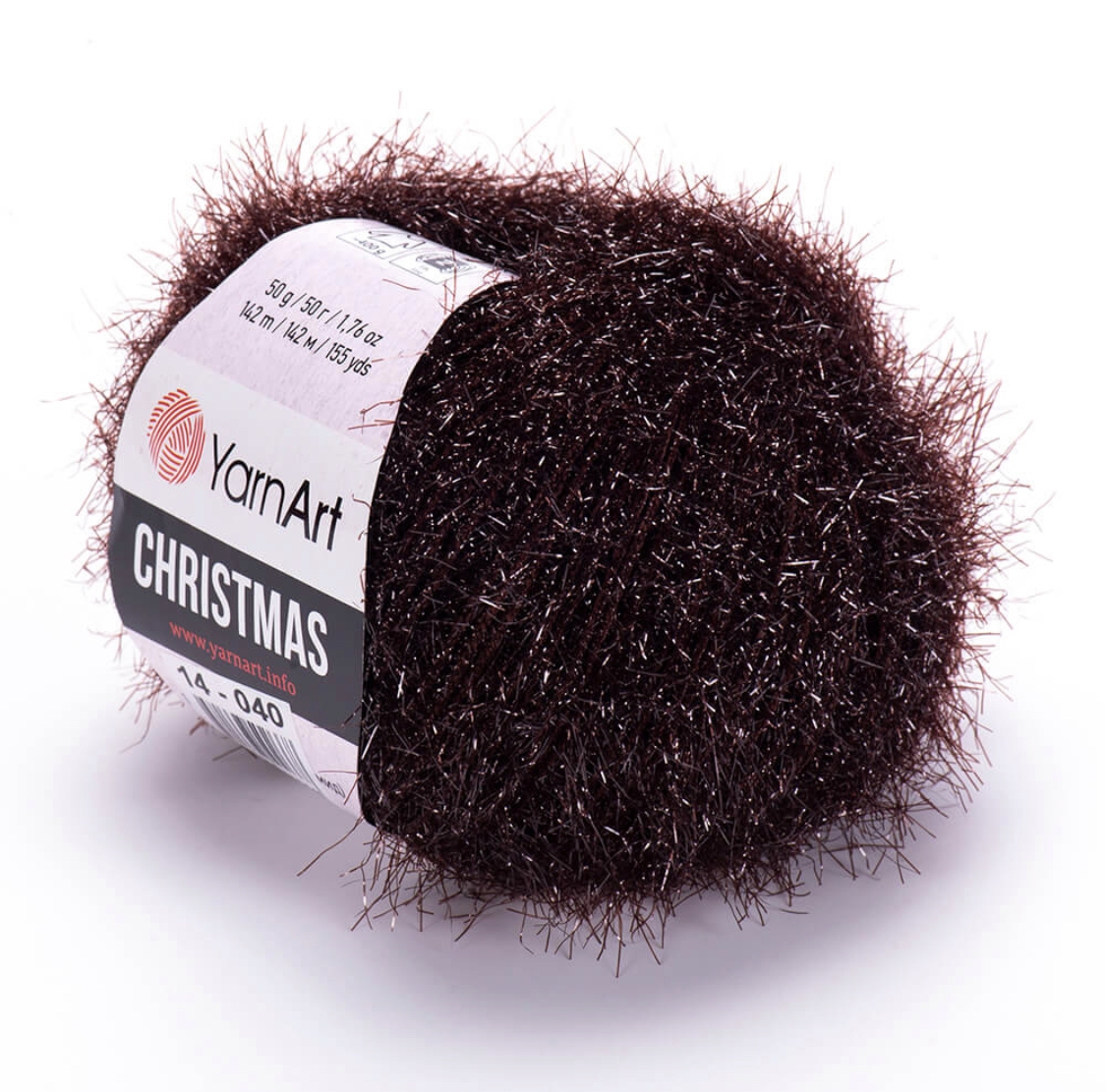 Пряжа Christmas 14 Шоколад Yarnart 