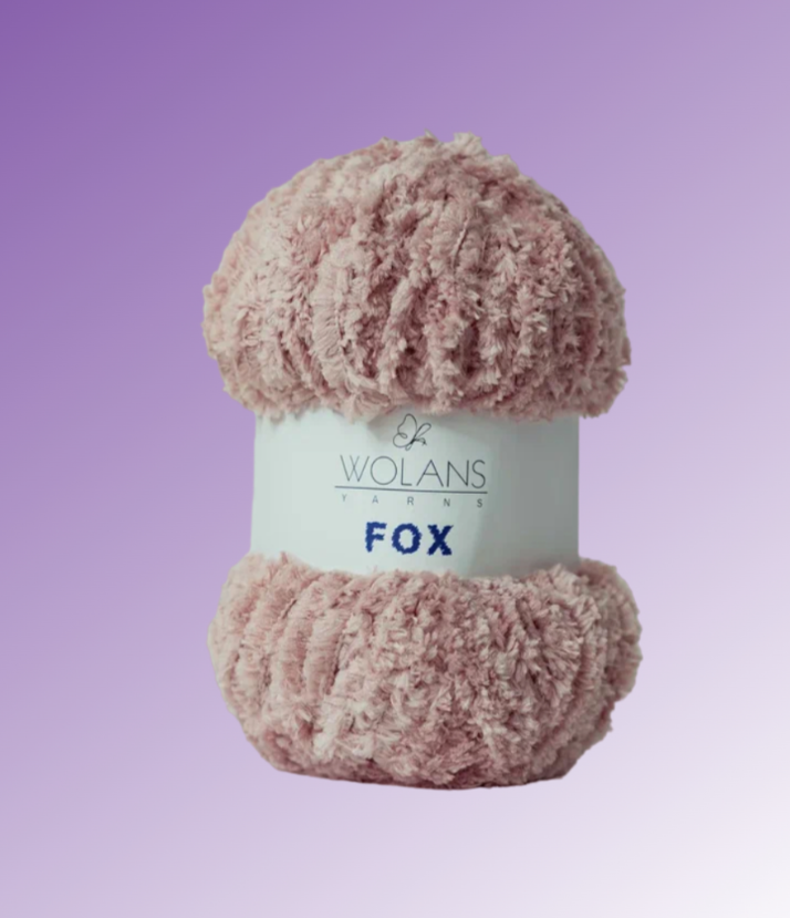 Пряжа Fox 53 Сухая Роза Wolans 