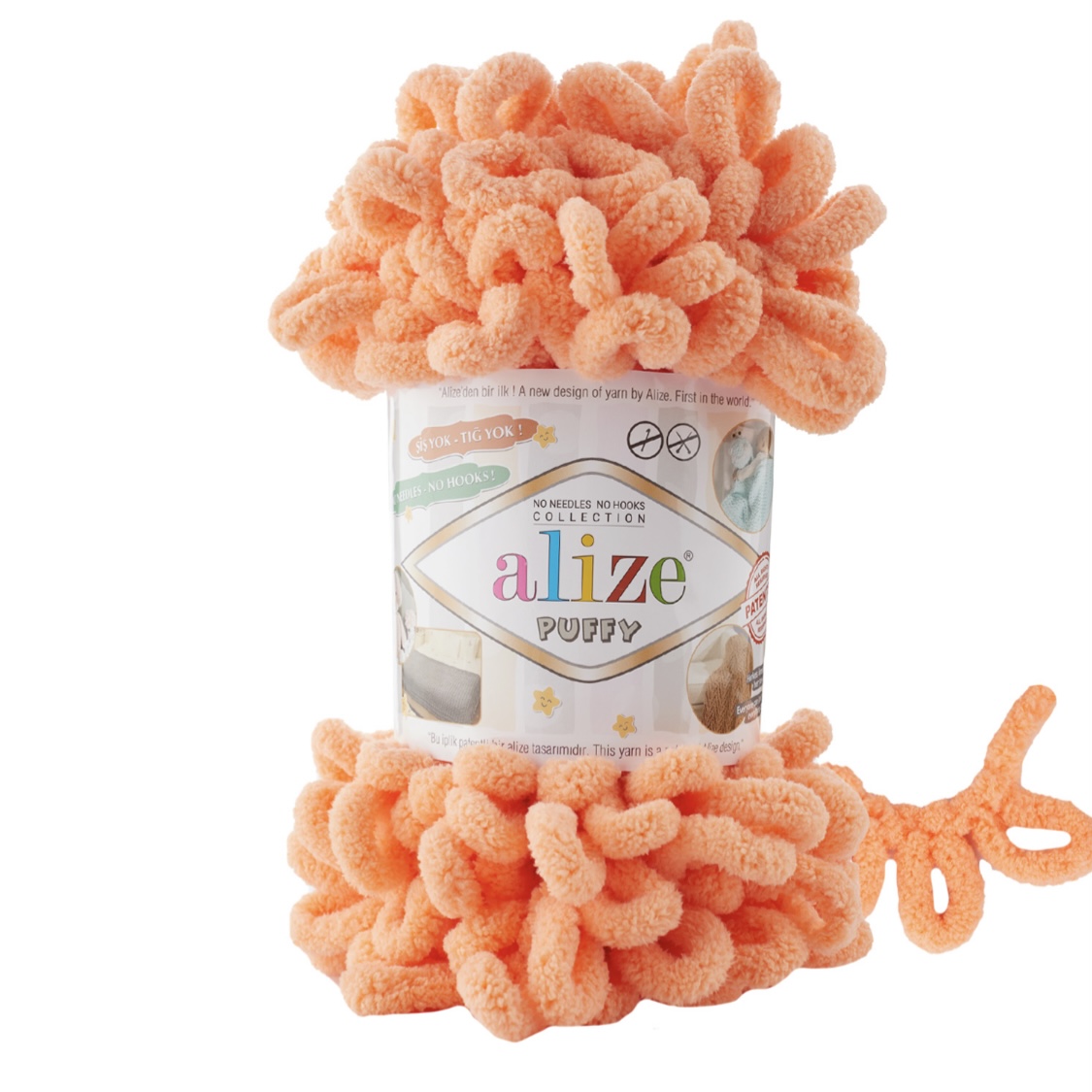 Пряжа Puffy 34 Дыня Alize 