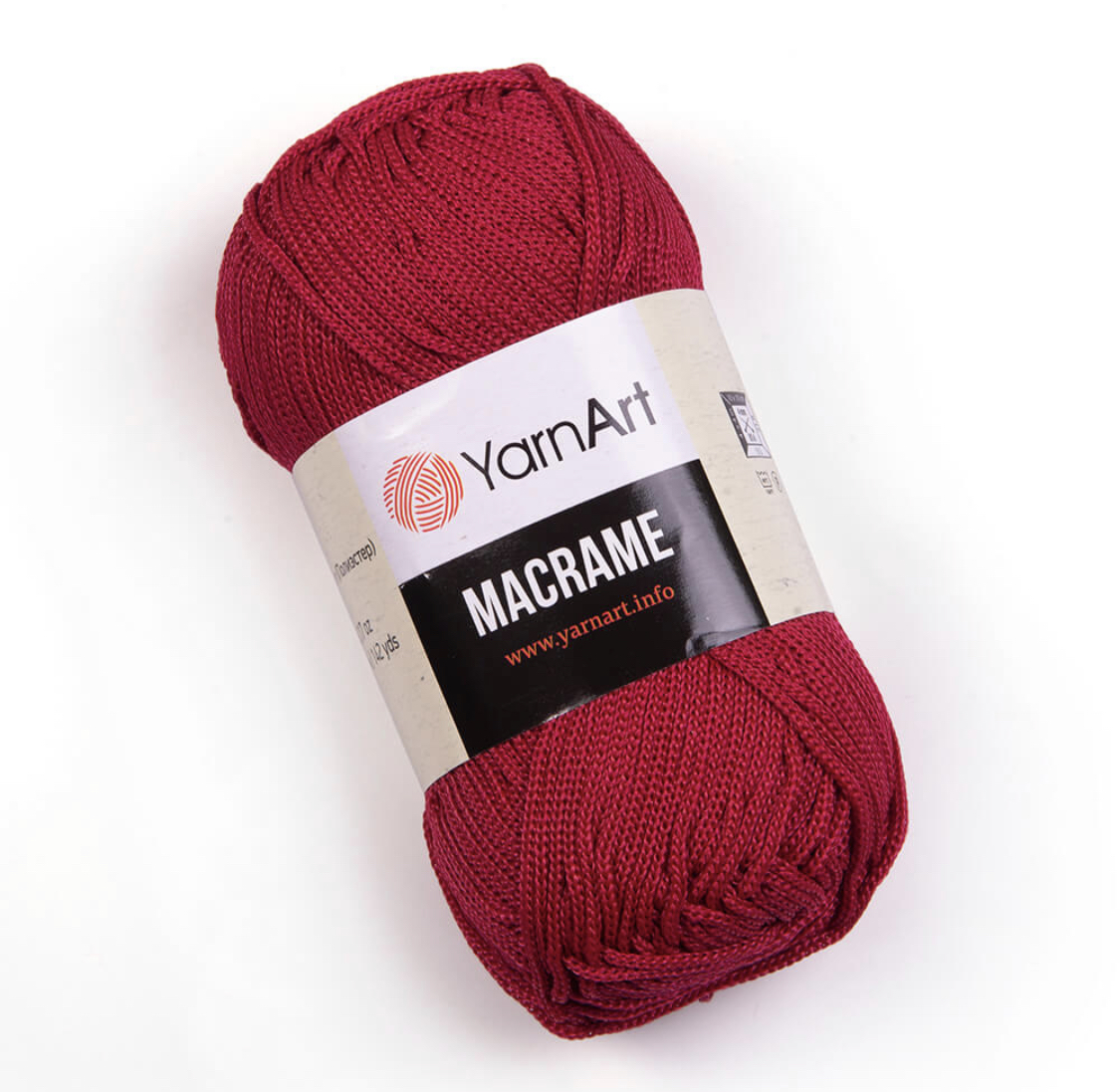 Пряжа Macrame 143 Красный Yarnart 
