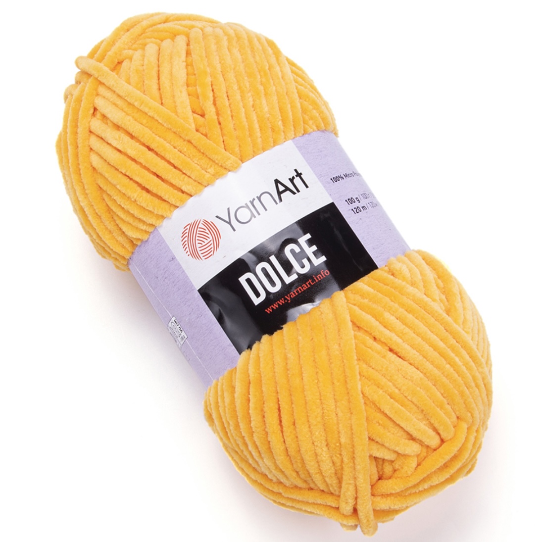 Пряжа Dolce 853 Оранжевый Yarnart 