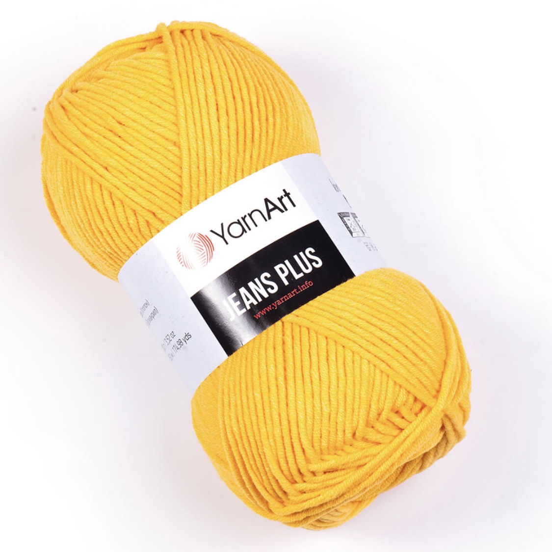 Пряжа Jeans Plus 35 Желтый Yarnart 