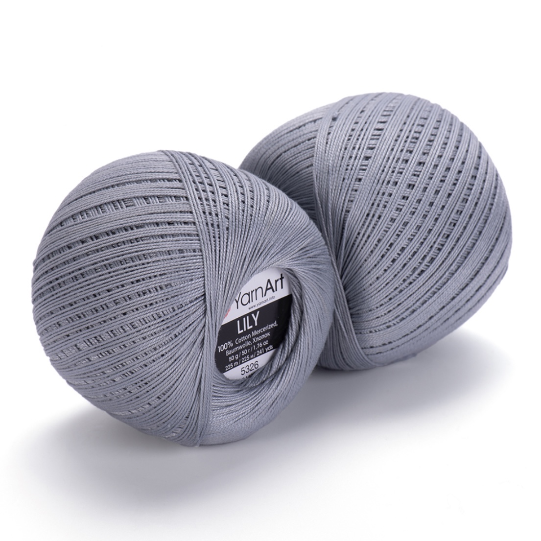 Пряжа Lily 5326 Серый Yarnart 