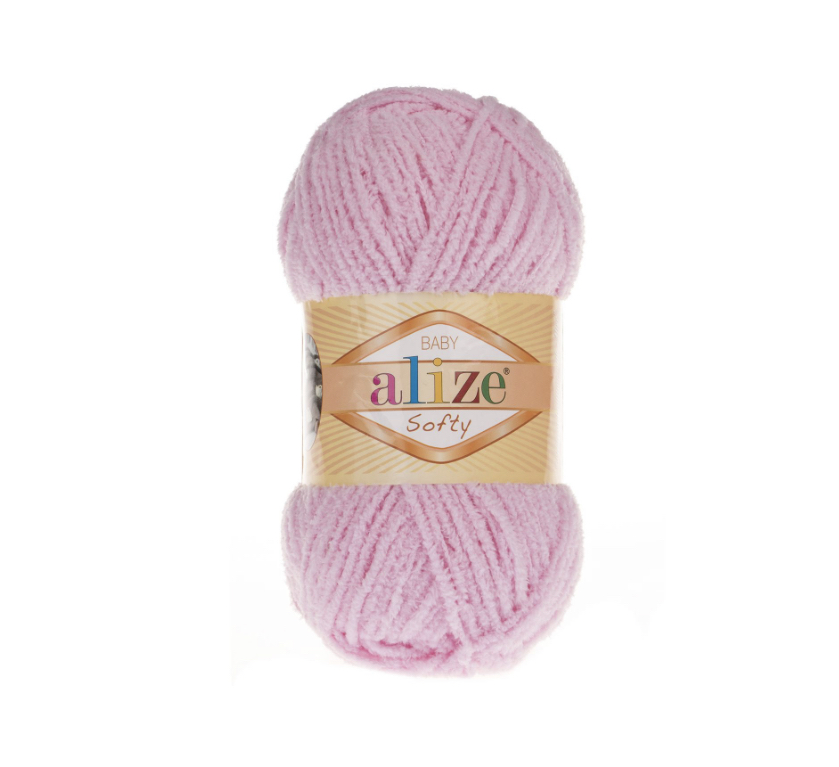 Пряжа Softy 185 Дет. Розовый Alize 