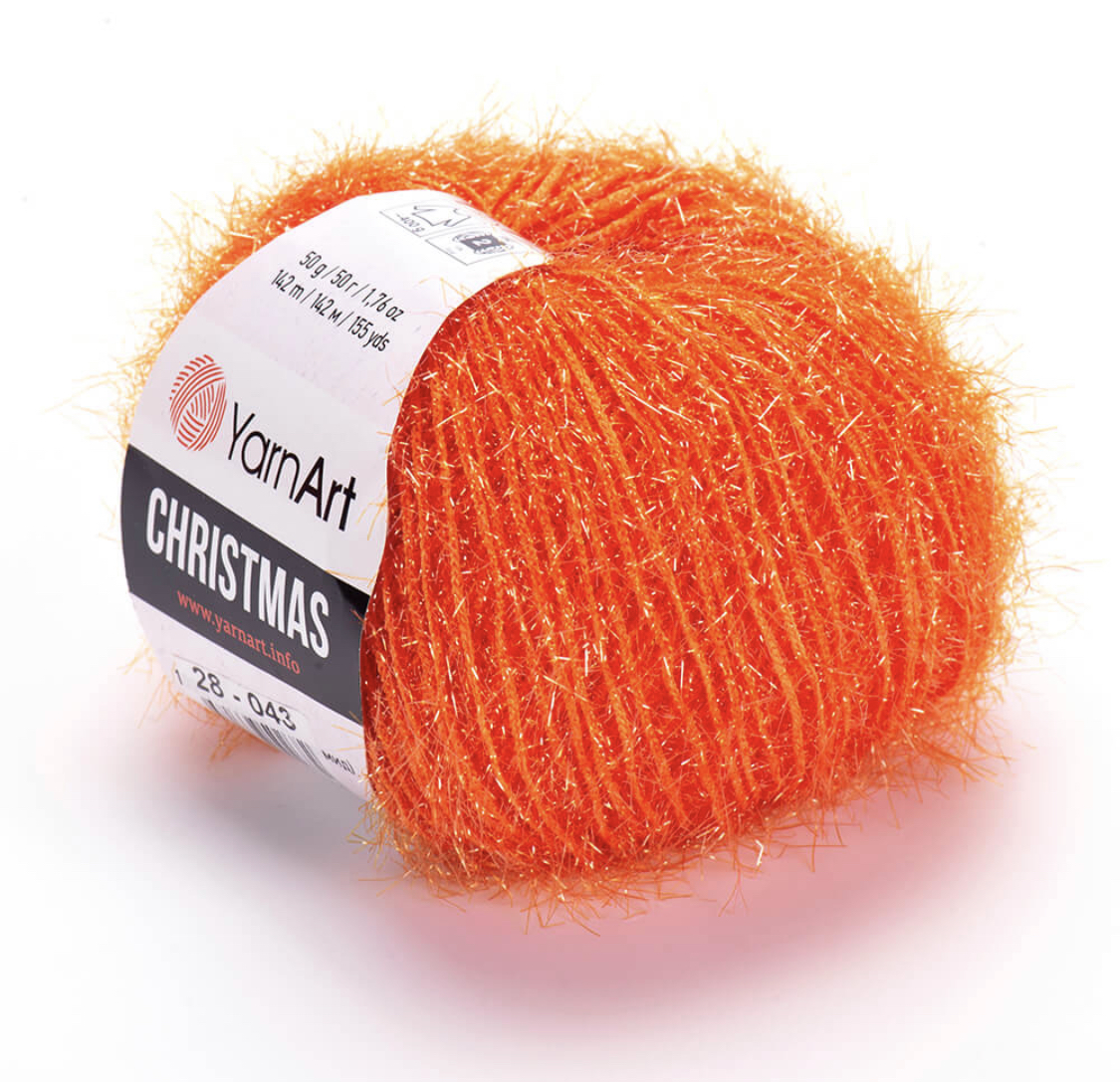 Пряжа Christmas 28 Оранжевый Yarnart 