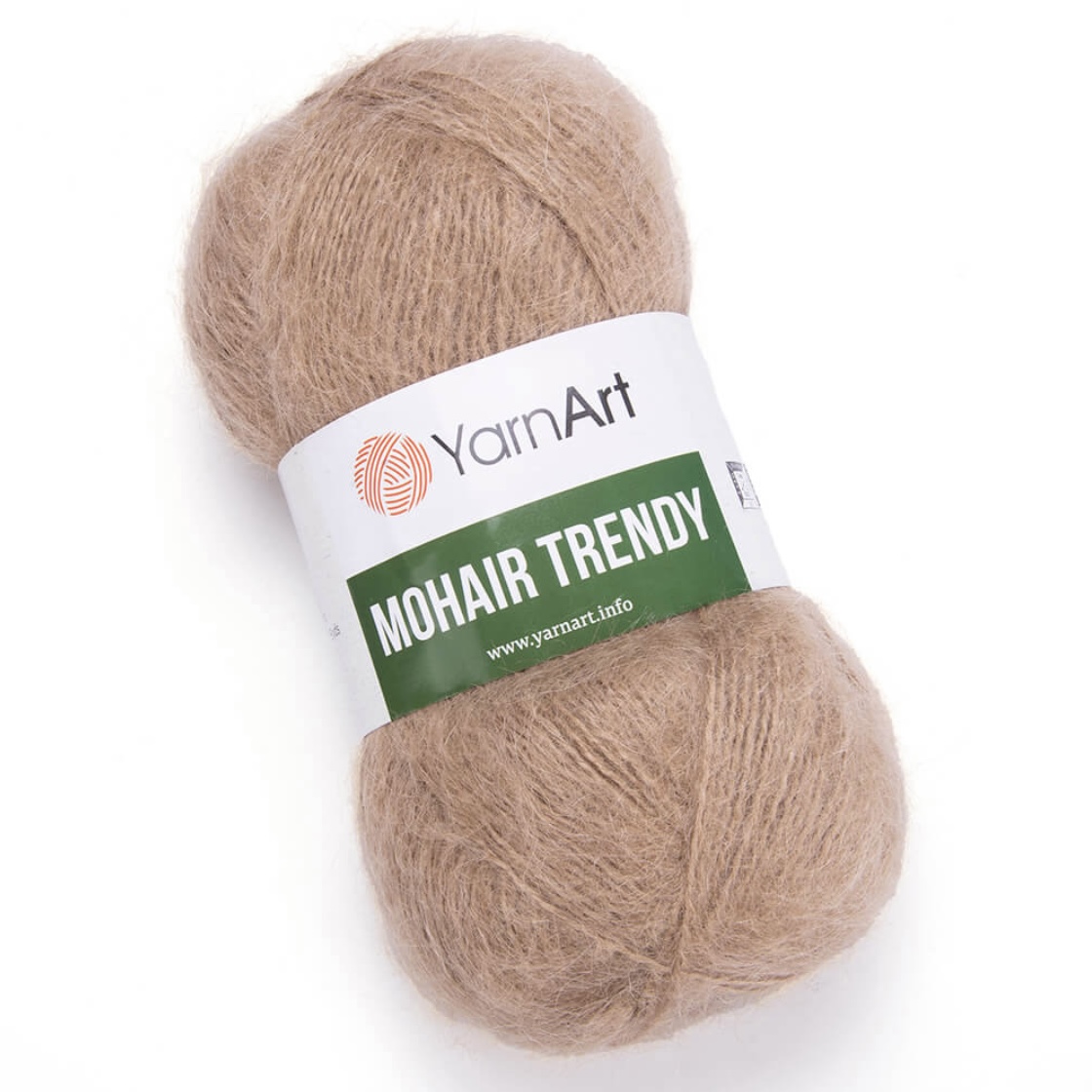Пряжа Mohair Trendy 116 Темно-бжевый Yarnart 