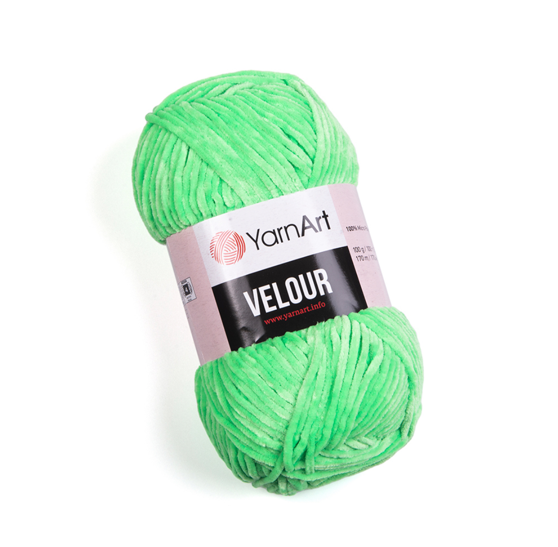 Пряжа Velour 861 Салатовый Yarnart 