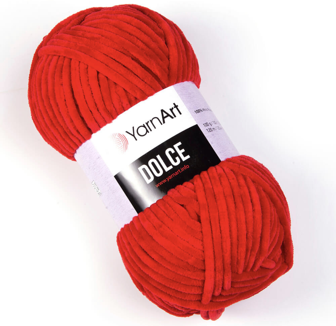 Пряжа Dolce 748 Красный Yarnart 