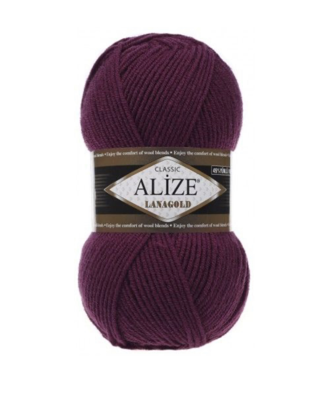 Пряжа LanaGold 307 Свекольный Alize 