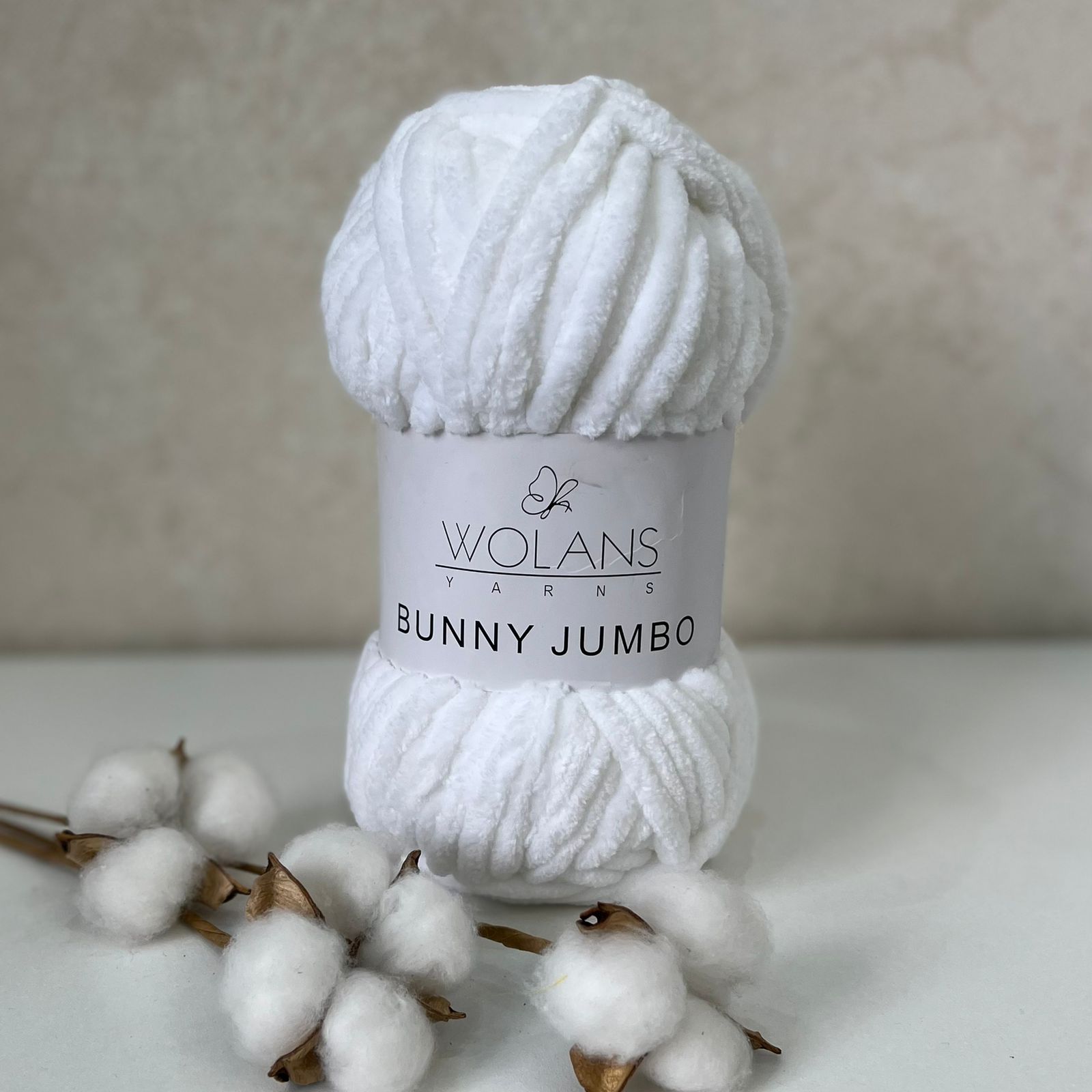 Пряжа Bunny Jumbo 200-01 Белый Wolans 