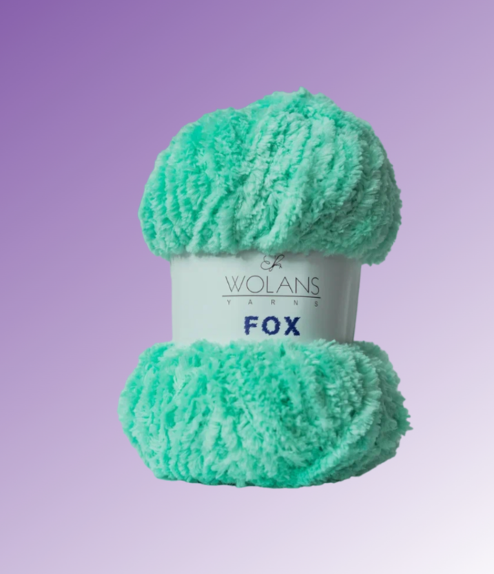 Пряжа Fox 57 Ментоловый Wolans 