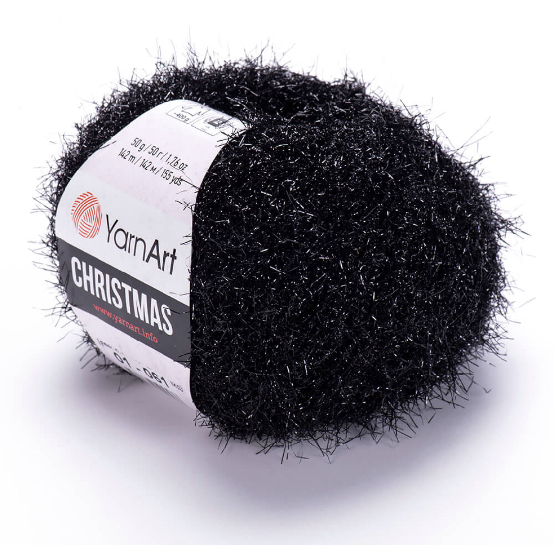 Пряжа Christmas 01 Черный Yarnart 