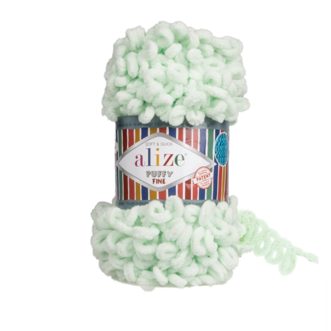 Пряжа Puffy Fine 464 Мята Alize 