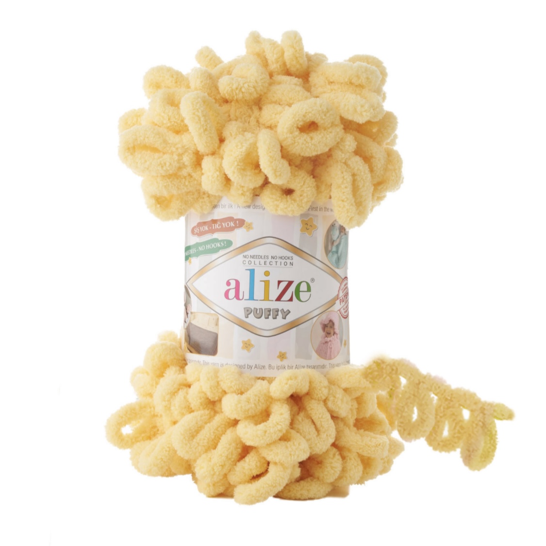 Пряжа Puffy 509 Лимонад Alize 