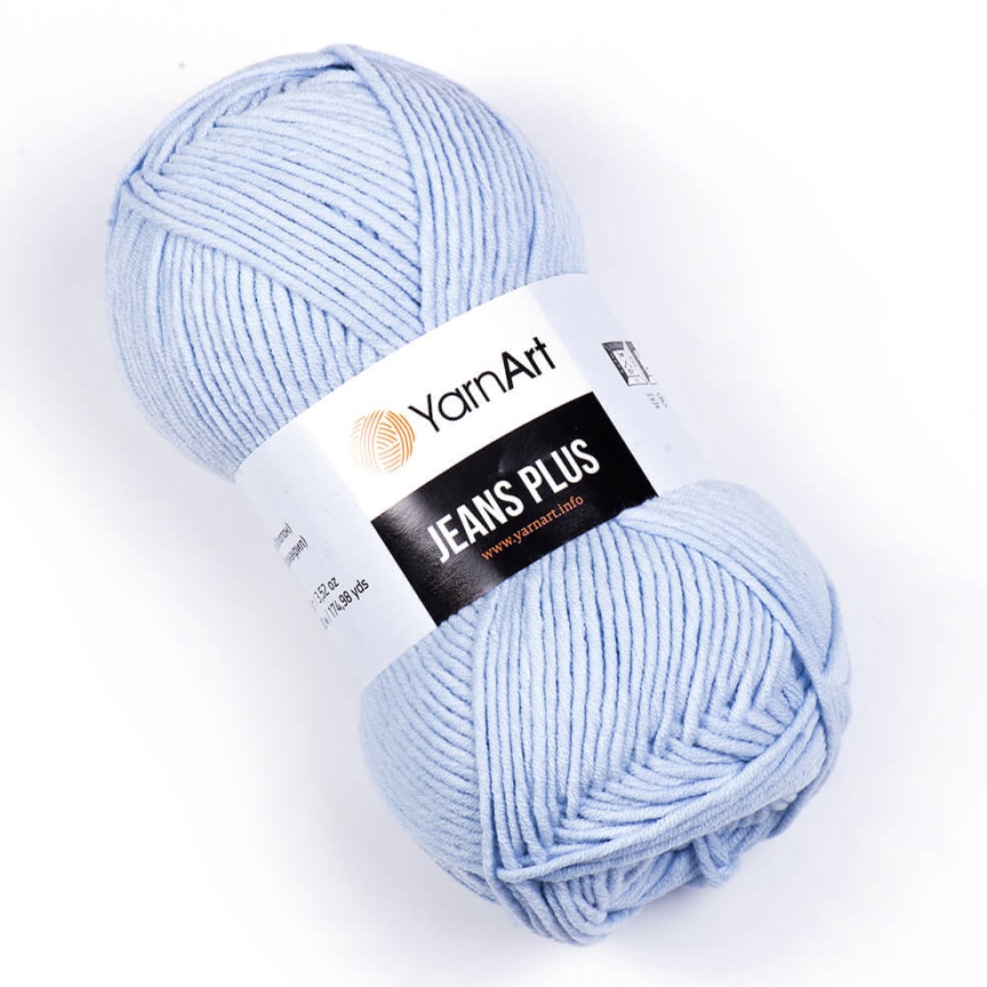 Пряжа Jeans Plus 75 Голубой Yarnart 