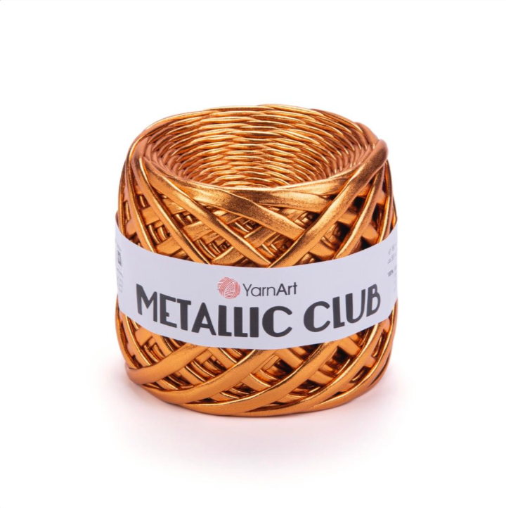 Пряжа Metallic club 8106 Бронзовый меланж Yarnart 