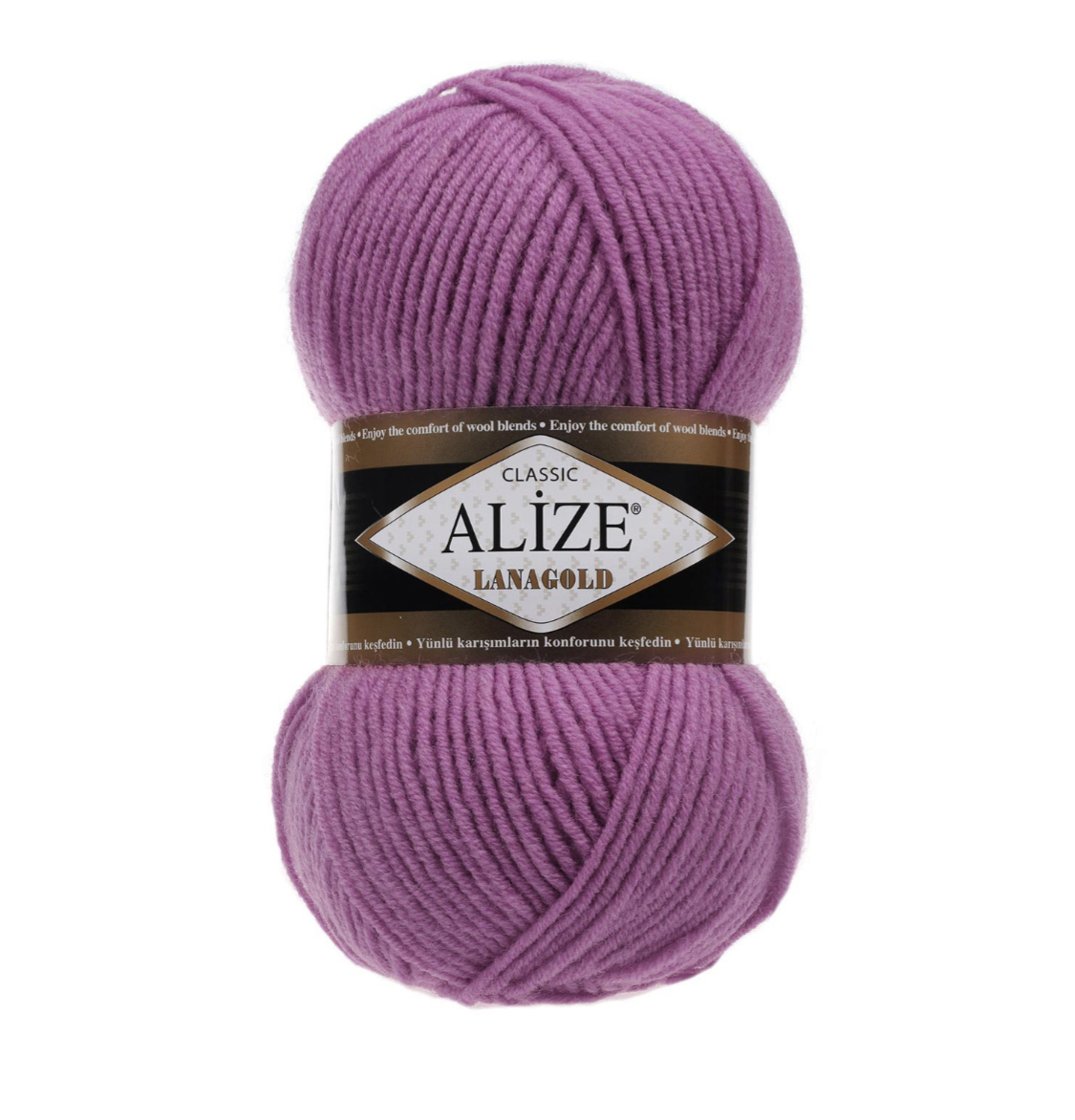 Пряжа LanaGold 440 Темная роза Alize 