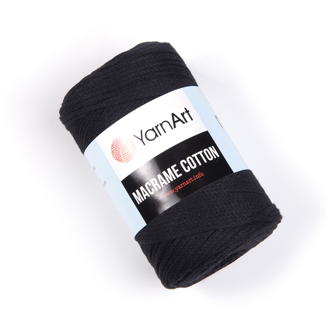Пряжа Macrame Cotton 750 Черный Yarnart 