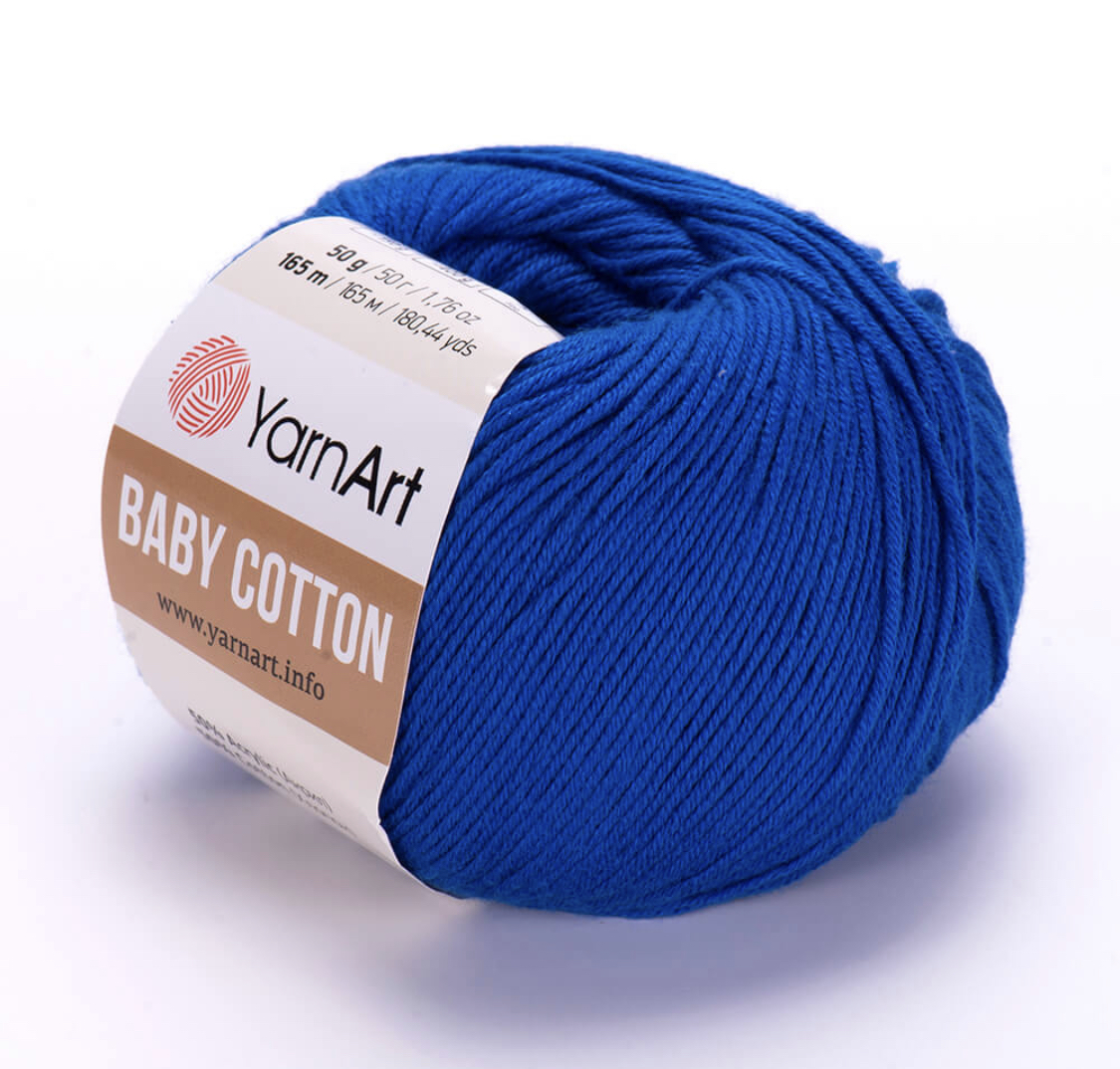 Пряжа Baby Cotton 456 Василек Yarnart 