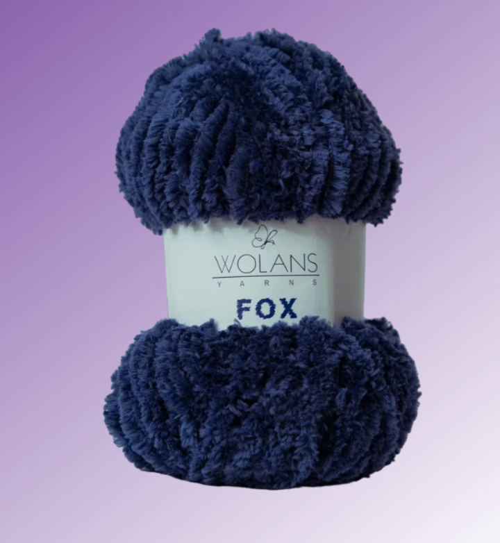Пряжа Fox 17 Темно-синий Wolans 