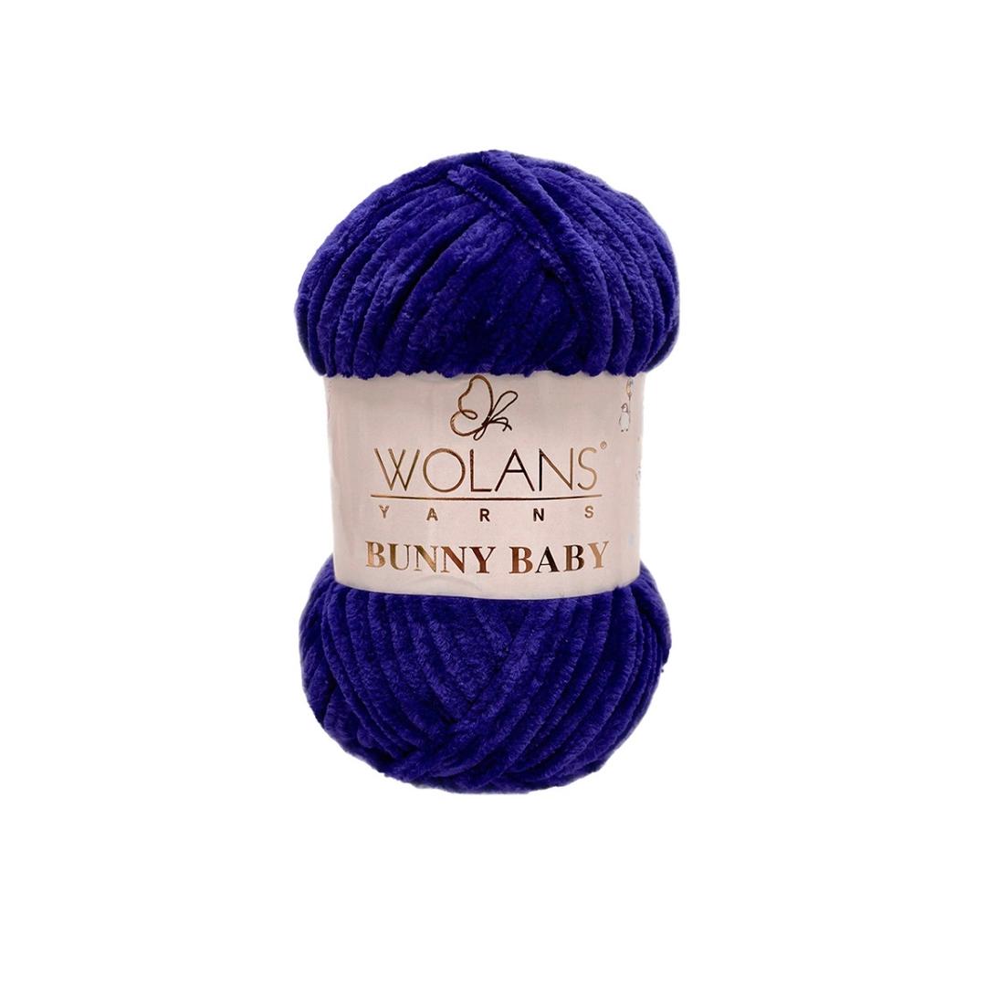 Пряжа Bunny Baby 10068 Ультрамарин Wolans 