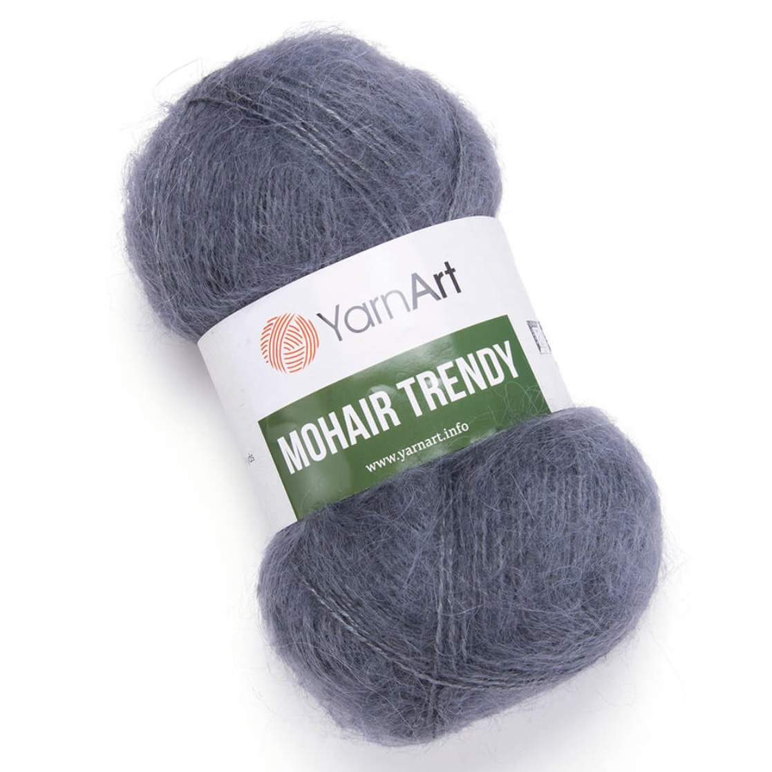 Пряжа Mohair Trendy 114 Темно-серый Yarnart 