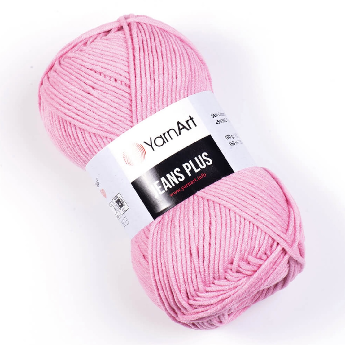 Пряжа Jeans Plus 36 Светло-розовый Yarnart 