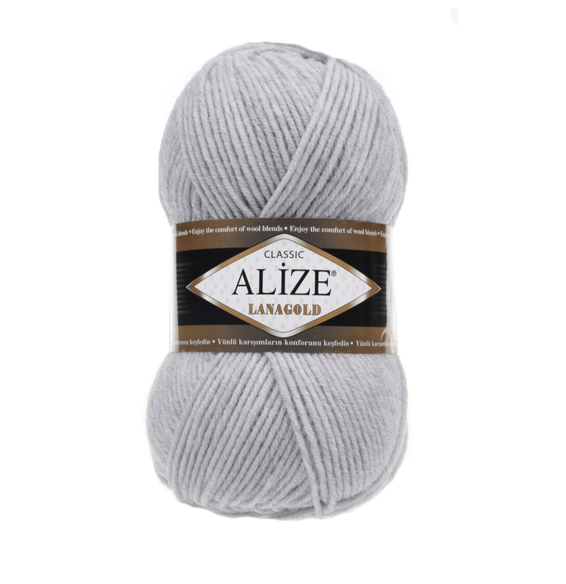 Пряжа LanaGold 684 Пепельный меланж Alize 