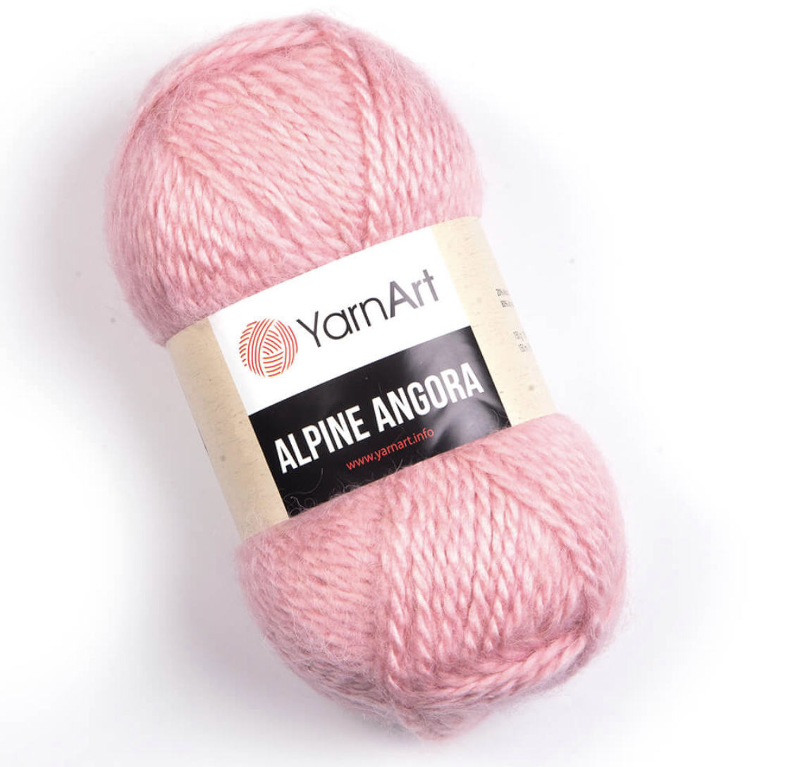 Пряжа Alpine Angora 339 Персиковый Yarnart 