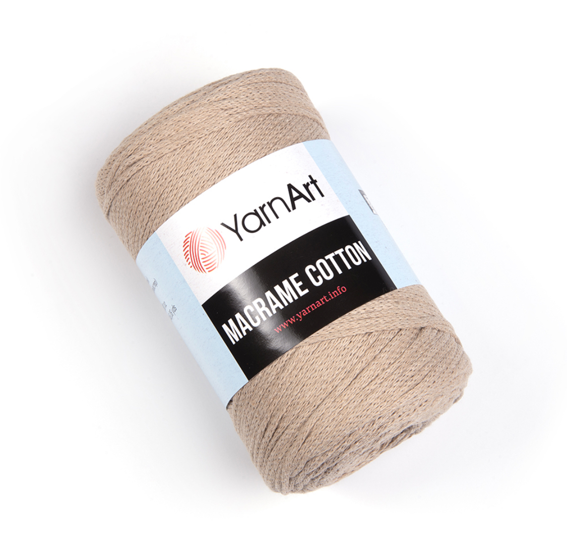 Пряжа Macrame Cotton 768 Кофейно-бежевый Yarnart 