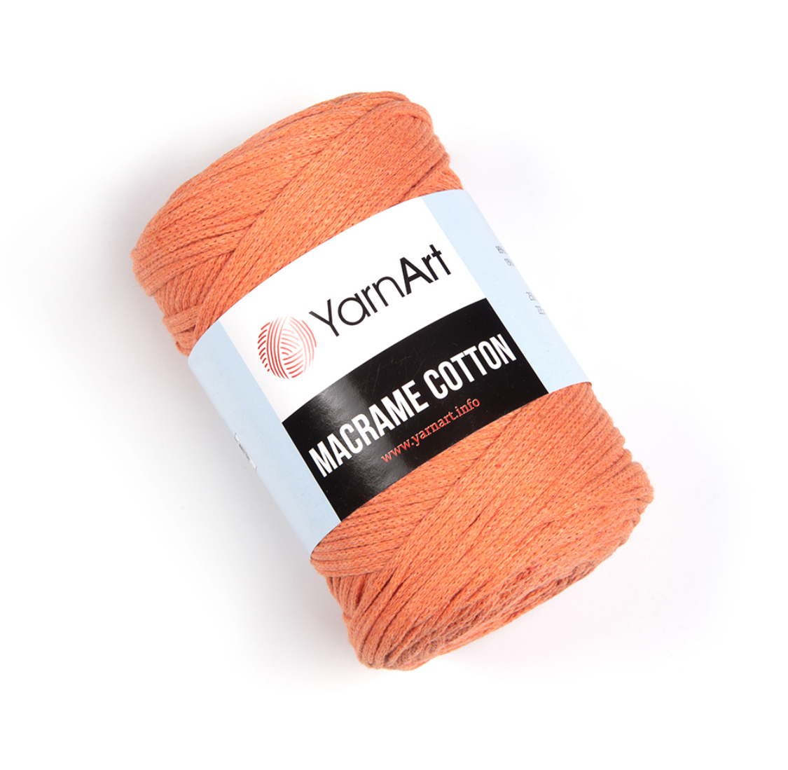 Пряжа Macrame Cotton 770 Светло-оранжевый Yarnart 