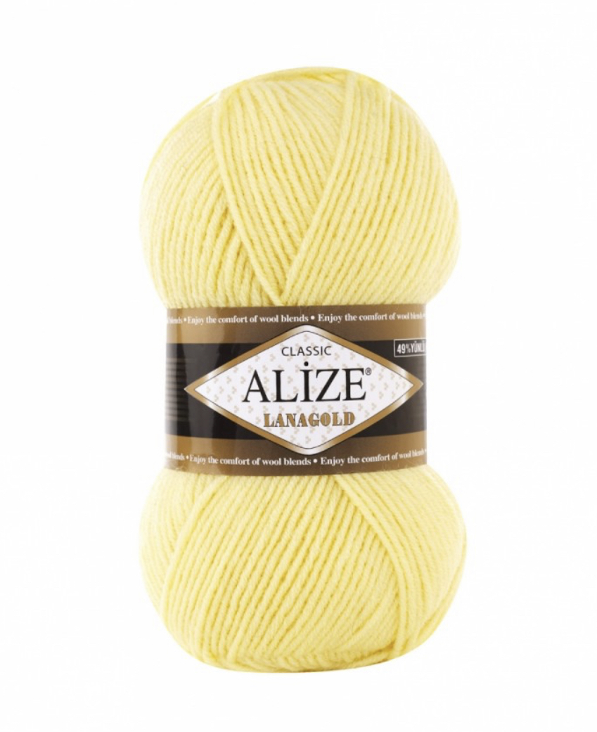 Пряжа LanaGold 187 Св. Лимоный Alize 