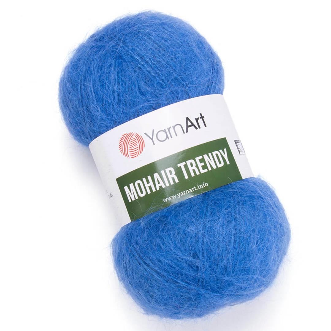 Пряжа Mohair Trendy 140 Гиацинт Yarnart 