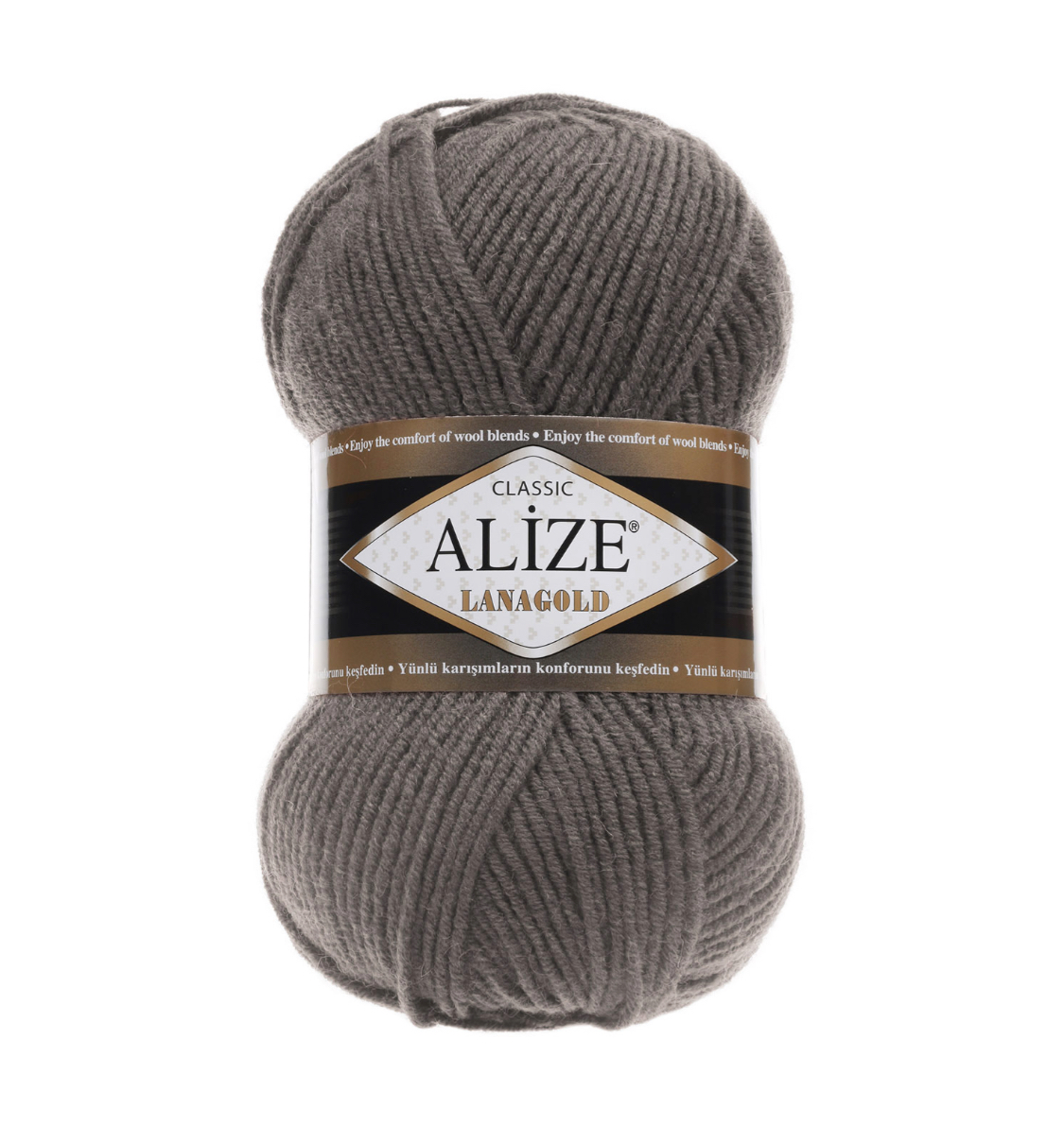 Пряжа LanaGold 348 Дымчатый Alize 