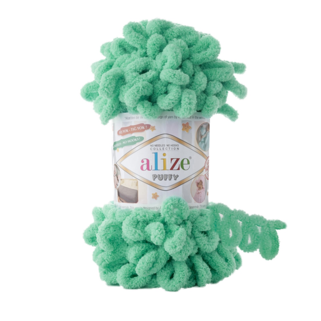 Пряжа Puffy 741 Мята Alize 