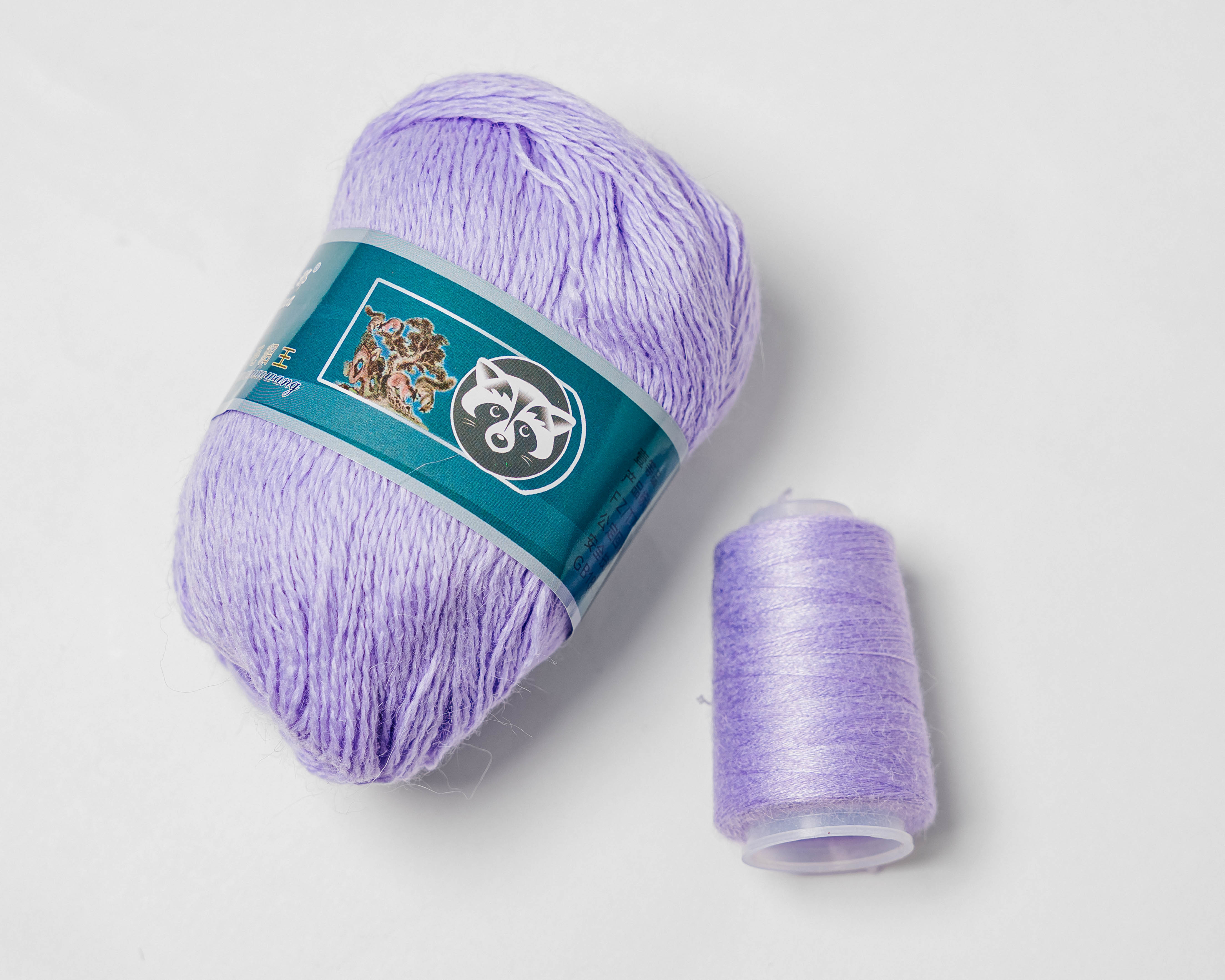 Пряжа Пух норки 821 Сирень ПУХ НОРКИ 